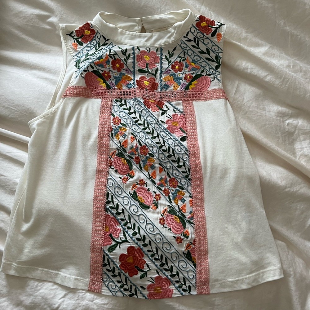 Anthropologie TINY floral top XS